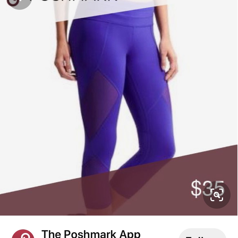 Athleta Sonar Capris With Mesh Panels. Euc
